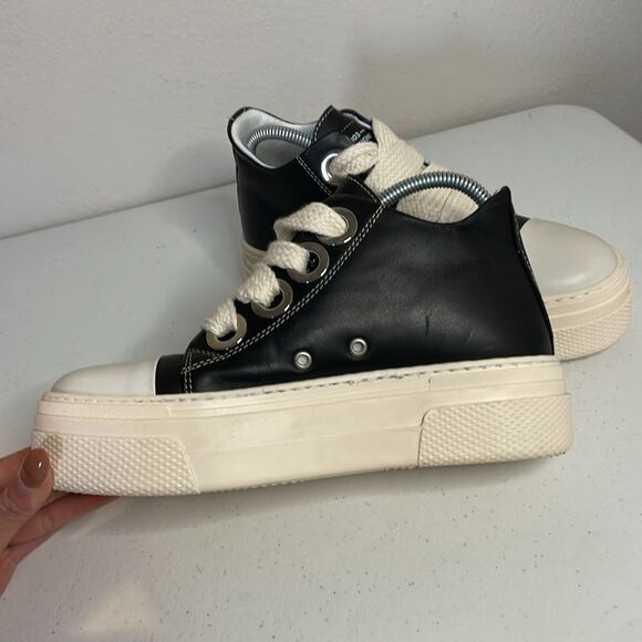 croe (Christian zerotre) Calipso 200 Black Cream Laces Chunky platform Size 39 - Picture 5 of 11